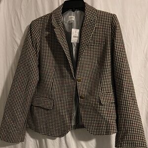 J.Crew Houndstooth Wool Blazer